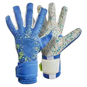 Gants de football professionnels en cuir pour la protection des doigts, respirants, réglables, rembourrés pour les gardiens de but - Product Image 6
