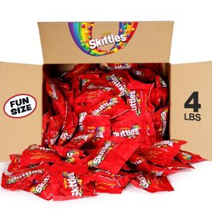SKITTLES Original Fun Size <b>Chewy</b> Candy Bulk Pack, 4 Pound Box - Product Image 2
