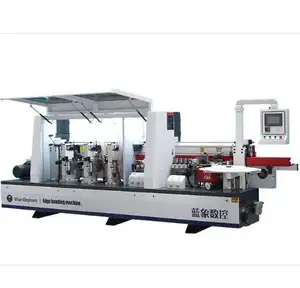 blue elephant E-60 Auto Edge Banding Machine for MDF Plywood Edge Banding with Safety Shield for furniture industry in Chile