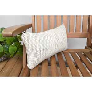 Almohada de lana Kilim Beige de 8x16 pulgadas, tiro Floral esponjoso rústico de lujo para sofá tejido, ropa de cama de 18x18 pulgadas, función Vintage portátil - Product Image 2