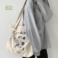 Logo personnalisable réutilisable coton toile fourre-tout sac à provisions écologique sac à bandoulière poche pour lettre emballage cadeau Promotion