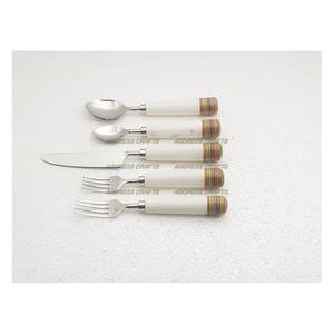 Couverts de luxe ensemble de couverts en acier inoxydable de 5 pièces avec poignée en pierre ensemble de couverts de dernière conception table décorer cuillère d'argenterie - Product Image 2