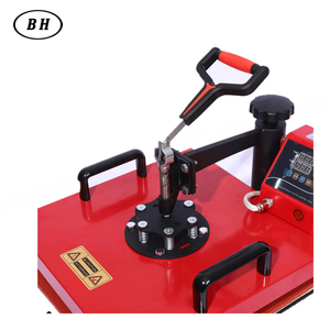 Presse à chaleur électrique Bheng 5 en 1 38x38cm semi-automatique pour impression sur t-shirts, mugs et tissus - Product Image 6