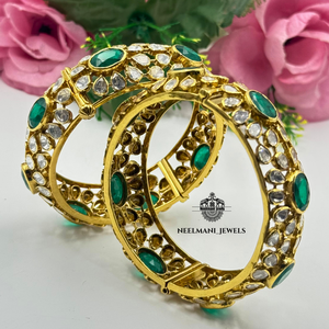 Polki Moissanite <b>Bracelet</b> and Bangle Elegant and Luxurious Jewelry Accessory - Product Image 4