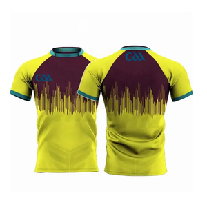 เสื้อกีฬาแขนสั้นผ้าโพลีเอสเตอร์ Gaelic ชุดกีฬาแบบสวมหัวพิมพ์โลโก้ได้ตามต้องการ - Product Image 5