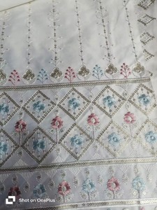 Tissu en satin Malai de haute qualité pour vêtements de mariée ou de fête et robes d'occasion spéciale disponibles à bon prix - Product Image 2