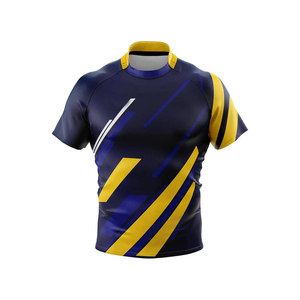 Uniformes de rugby de tenue d'équipe de dernier style à vendre ensemble d'uniformes de rugby d'hommes respirants chemise sublimée uniforme d'équipe de rugby - Product Image 6