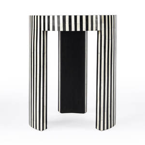 Table basse moderne écologique en nacre et bois incrusté pour salon, maison et hôtels - Product Image 3