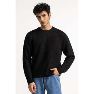 Suéter Negro de Moda para Hombre MN-SWT-WS23-009 - Product Image 4