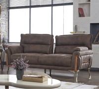 Canapé Chesterfield moderne de luxe Viyana à trois places, style européen, design modulaire en bois, pour appartement, salon, entrepôt, hôtel
