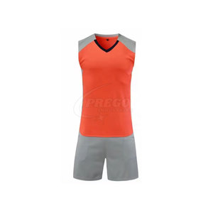 ชุดวอลเลย์บอลชายออกแบบโลโก้ได้ตามต้องการ ผลิตจากโพลีเอสเตอร์ 100% รับผลิตแบบ OEM ขายส่งเสื้อผ้ากีฬา PREGO INDUSTRIES - Product Image 2