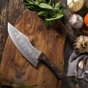 Hache de chasse de qualité industrielle supérieure, lame en acier inoxydable, manche en acier inoxydable, longueur totale de 400 mm, étui en cuir - Product Image 5