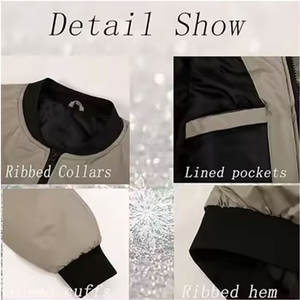 High Quality Men's Bomber Jacket Customized Logo Printing Light <b>Weight</b> Full Sleeves <b>Stand</b> Reversible Breathable Single Best - Product Image 3