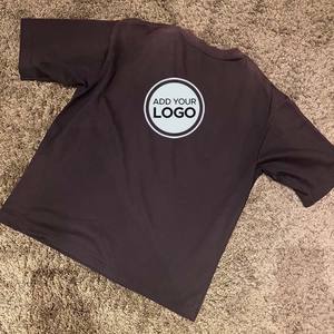 AIRism algodón personalizado Logo Club hombres peso pesado algodón manga corta Ringer cuello redondo Camiseta Unisex camisetas - Product Image 6