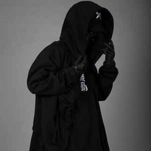 OEM Cyberpunk Black Techwear Jacket Multi Pocket Cargo Outdoor Waterproof Techwear Jacket/Techwear <b>Cyber</b> <b>Clothing</b> - Product Image 5