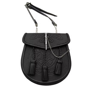 สายสะพายหนังและอะลูมิเนียมแบบกำหนดเอง สำหรับเครื่องดนตรีสปอร์รัน  ตกแต่งโครเมียมขัดเงาแบบดั้งเดิม พร้อมพู่ห้อย 3 อัน สายสะพายฟรี สำหรับบาสซูน สำหรับการเล่นระดับมืออาชีพ - Product Image 2