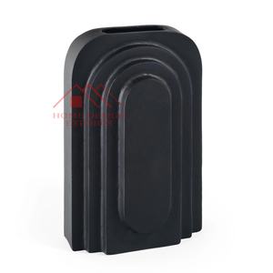 Florero de decoración para el hogar con acabado negro, superventas, diseño Lataest, decoración de mesa, florero Flover para decoración de mesa de centro - Product Image 1