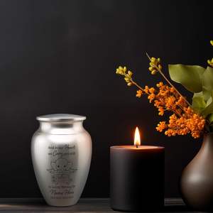 Mini urnas personalizadas, recuerdo conmemorativo decorativo de acero inoxidable con urnas conmemorativas de elefante bebé para bebé, urna personalizada - Product Image 5