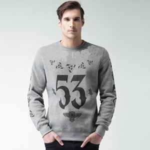 เสื้อสเวตเตอร์ผ้าฟลีซสำหรับผู้ชายขนาดพลัสไซส์ผ้านุ่มใส่สบายพิมพ์ลายพิมพ์ซับลิเมชันโลโก้แบบกำหนดเองสำหรับหน้าร้อน - Product Image 6