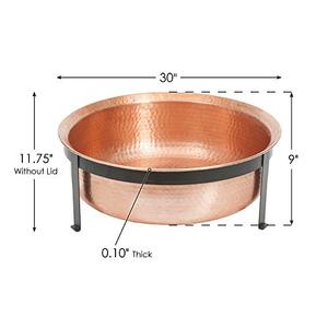 Brasero de Gas Natural de Cobre Moderno, Diseño Portátil, Hecho a Mano por Artesanos, para Eventos Nocturnos en el Patio Trasero y Precios al por Mayor de hasta 9999 BTU - Product Image 6