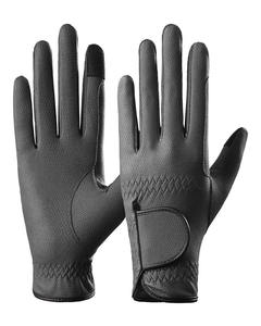 Gants équestres en cuir unisexe de haute qualité pour l'équitation Gants d'hiver confortables avec logo OEM pour hommes - Product Image 2