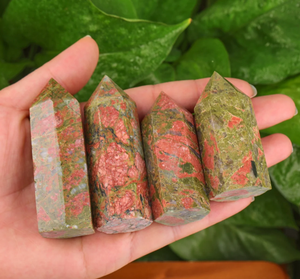 Grossiste de haute qualité naturel Unakite Double Terminated Crystal Point Pencils Reiki Wedding Self Gemstone Jade Quartz Chakra - Product Image 4