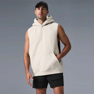New Top Selling Men's Workout Sleeveless <b>Hoodie</b> - Lightweight and Breathable <b>Gym</b> <b>Hoodie</b> for Fitness Bodybuilding and Running - Product Image 3
