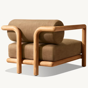 Conjunto de Sofás de Madera de Teca para Exteriores, Diseño Moderno, Resistente a la Intemperie, Asientos de Jardín para Hotel, Patio, Piscina, Muebles de Resort - Product Image 6