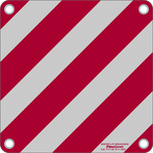 Panneau de signalisation de charges dangereuses en aluminium réfléchissant Cm. 50x50 - Product Image 1