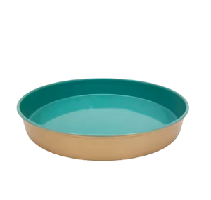 Plats de service en métal, assiettes de présentation de haute qualité, vaisselle colorée, assiettes de service alimentaires de qualité alimentaire, prix le plus bas - Product Image 1