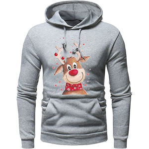 เสื้อฮู้ดผู้ชายลายโลโก้สั่งทำพิเศษ สำหรับฤดูใบไม้ร่วง ปักลาย 3 มิติ ผ้าฟลีซหนานุ่ม 100% ผ้าฝ้าย  รักษ์โลก ไม่ยับ ลดราคา - Product Image 1