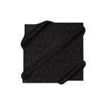 Vintage Black Silk Square Scarf with Geometric Pattern - Product Image 3