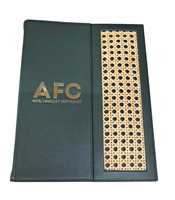 Porte-menus en cuir PU de haute qualité, durable, pour restaurant, bar, certifié ISO, logo personnalisé, exportateur indien