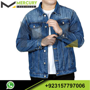 เสื้อแจ็คเก็ตยีนส์แฟชั่นบุรุษขนาดบวกสําหรับฤดูร้อน ฤดูใบไม้ผลิ ฤดูใบไม้ร่วง ฤดูหนาว เสื้อผ้ายีนส์บุรุษ - Product Image 4