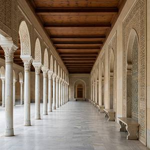 Colonnes et piliers de mosquée en marbre blanc massif sculpté à la main, de style moderne et intemporel, pour usage extérieur. - Product Image 2
