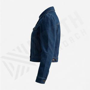 Meilleur prix, faible MOQ, veste en jean pour femmes, dernière veste en denim fabriquée en usine, vente en gros, élégante, respirante, vêtement de haute qualité - Product Image 3