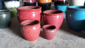 Rubí Linh-maceta de cerámica esmaltada para decoración del hogar, macetas de cerámica para interior y exterior, venta al por mayor - Product Image 6