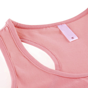 Camiseta sin mangas de algodón transpirable para mujer al por mayor, chaleco de entrenamiento de gimnasio y Yoga con capucha, logotipo personalizado para culturismo - Product Image 3