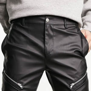 Pantalons en cuir pour hommes Offres Spéciales fabriqués en usine en vente en gros Pantalons en cuir pour hommes de la meilleure qualité - Product Image 6