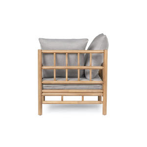 Modern Outdoor Teak <b>Wood</b> Frame <b>Arm</b> <b>Chair</b> with Water Resistance Cushion for Hotel Resort Patio Furniture OEM Factory - Product Image 4