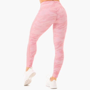 Leggings for Woman Wholesale Custom Colors High Waist Soft <b>Tight</b> Fitness Custom Spandex Polyester Yoga Leggings - Product Image 6