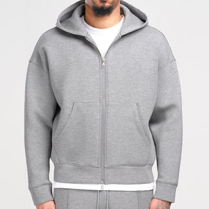 Sudadera con Capucha de Alta Calidad para Hombre, Fabricada en Felpa Francesa de 500 g/m², con Cierre y Corte Recto - Product Image 5