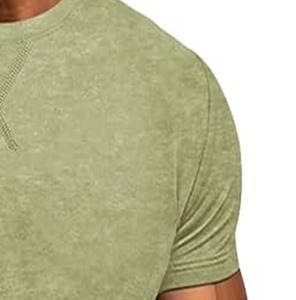 Camisetas 100% algodón de alta calidad de talla grande para hombre, elegantes camisetas bordadas personalizadas subidas por Dress Sports - Product Image 3