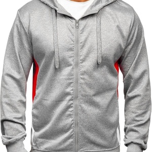 Sudadera lisa con capucha para hombre, chaqueta con cremallera completa, ropa de calle, novedad - Product Image 1