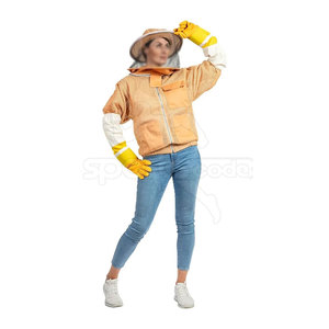Chaqueta de Apicultura de Alta Demanda con Puños Elásticos, Chaqueta de Apicultura de Tela Resistente, Chaqueta de Apicultura para Seguridad al Aire Libre - Product Image 2