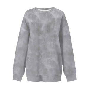 Sudadera con capucha de camuflaje para mujer con estampado de hoja de arce, sudadera con hombros caídos, de talla grande, manga larga, bonito jersey con bolsillo, gris - Product Image 3