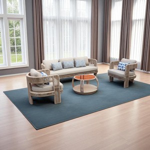 Juego de sofá de ocio para patio al aire libre cómodo de mimbre de imitación de poli ratán, diseño en forma de Luna para terraza de jardín, resistente al agua - Product Image 4