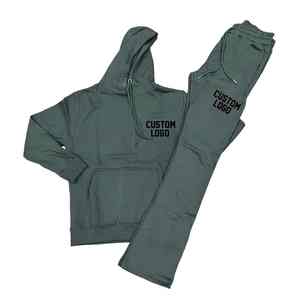 Chándal con capucha de algodón 100% de nuevo diseño, chándales de invierno transpirables para hombres y mujeres, ropa de calle sólida, para compras a granel - Product Image 3