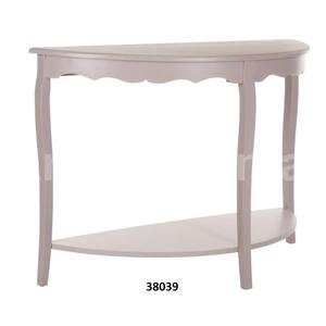 Mesa de bebidas de aspecto moderno para el hogar de lujo, Base de cristal, muebles decorativos superiores de Metal dorado blanco para decoración para sala de estar, mesa auxiliar - Product Image 5