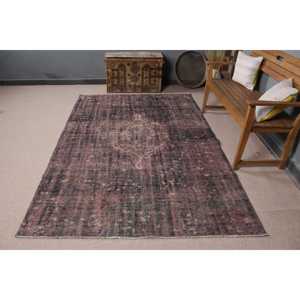 Tapis turc vintage 5,3x8,2 pieds, tapis patchwork rouge - Product Image 3